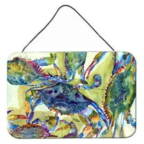 Carolines Treasures 8512DS812 Crab All Over Wall or Door Hanging Prints 8HX12W multicolor
