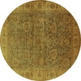 thumbnail image 1 of Ahgly Company Indoor Round Oriental Light Blue Industrial Area Rugs, 7' Round, 1 of 4