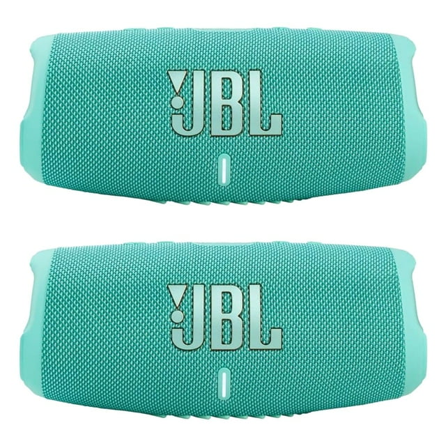 Altavoz Bluetooth JBL Charge 5, impermeable, verde azulado (par)