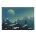 thumbnail image 1 of Mountain Cutting Board, Geometric Landscape Illustration, Decorative Tempered Glass Cutting and Serving Board, in 3 Sizes, by Ambesonne, 1 of 2