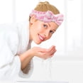 thumbnail image 3 of Gymayou Spa Headband for Washing Face Skincare Headband Microfiber Makeup Headbands for Women Pink, 3 of 4