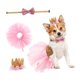 thumbnail image 4 of unbranded Vestido Para Perro Con Falda De Gasa Rosa Y Para Exteriores, 4 of 8