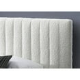 thumbnail image 6 of Omax Decor Julia Upholstered Modern Fabric King Platform Bed in White Boucle, 6 of 8