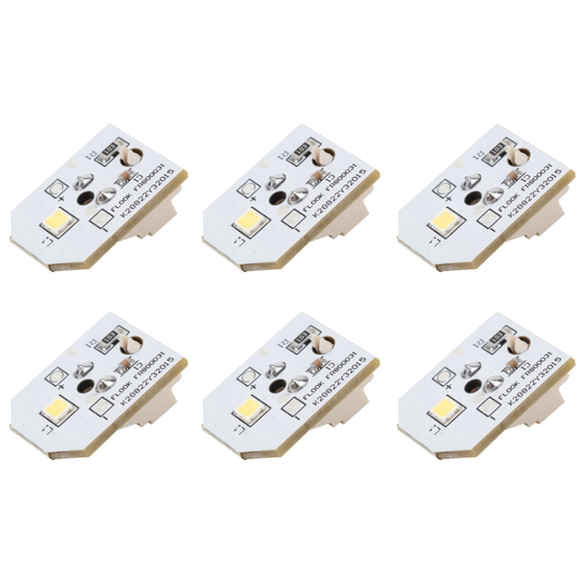 6 Piezas WR55X11132 Luz LED para Refrigerador WR55X25754 WR55X26486 WR55X30602 EAP12172918 AP6261806