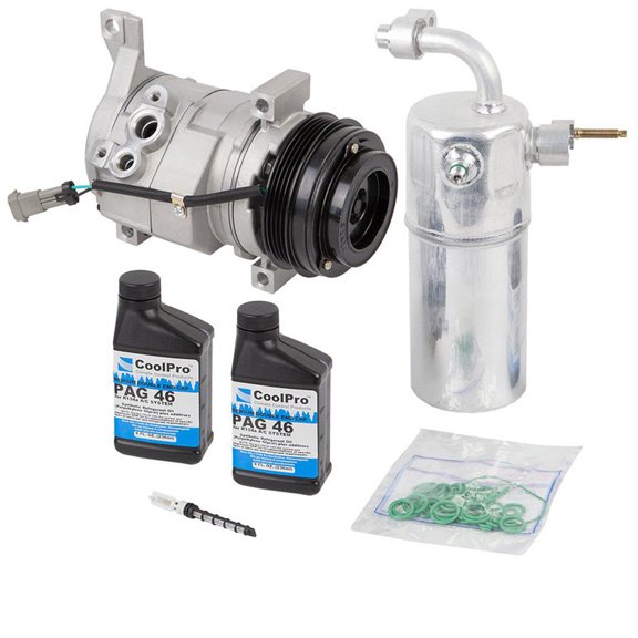 AC Compressor & A/C Repair Kit For Chevy Tahoe Suburban Avalanche GMC Yukon Cadillac Escalade w/ Rear AC 2003 2004 2005 - BuyAutoParts