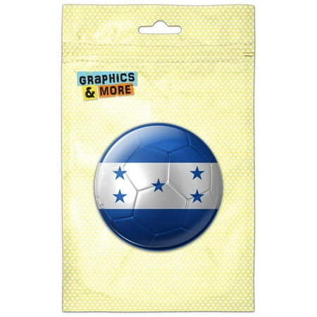 

Honduras Flag Soccer Ball Futbol Football Refrigerator Button Magnet