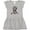 AC-Heather Grey, variant on Inktastic Letter K Monogram Tribal Arrow Girls Toddler Dress