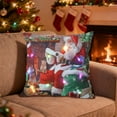 thumbnail image 6 of SLYNSHome Christmas Throw Pillow Cover with LED Lights,Light-up Winter Pillow Cases 18x18 inch Pillowcase Holiday Cushion Case for Couch Bed Sofa Decor, 6 of 7