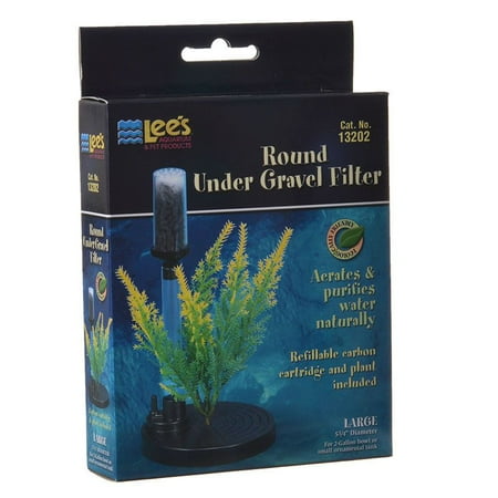 Lees Undergravel Filter - Lees Fishbowl Undergravel Filter 5.25 Diameter (2 Gallons) - Pack of 2
