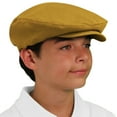 thumbnail image 4 of Flat Newsboy Traditional Golf Cap: 'Par 3' - Womens - Solid - Gold - Microfiber, 4 of 4