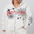 thumbnail image 4 of Women‘s Long Sleeve Sweatshirts in Fashionable Cobweb Print, 4 of 9