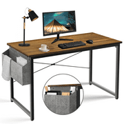 Cycool Computer Desk 55" Sturdy Home Office Desk Modern Simple Workstation Study Laptop Table with Extra Strong Legs