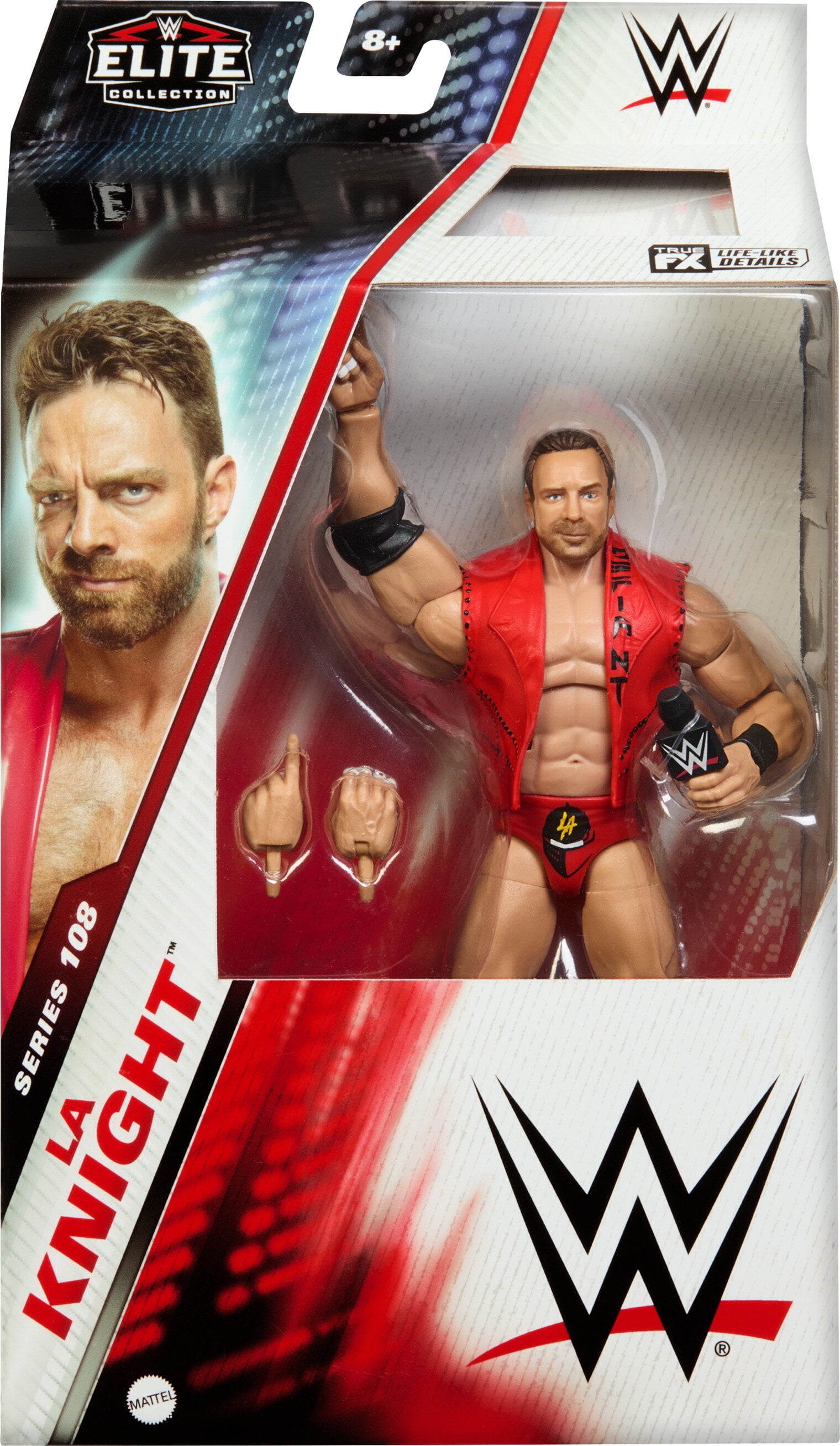WWE Elite LA Knight Action Figure, 6-inch Collectible Superstar with Articulation & Accessories