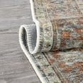 thumbnail image 6 of Well Woven Brinta Grey Ivory Machine Washable Vintage Style Updated Classic Distressed Persian Area Rug 5x7 (5'3" x 7'3"), 6 of 8