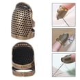 thumbnail image 2 of 46 unidades, conjunto de herramientas de costura, protector de dedal para dedo, agujas de tejer, ripador de costura, tijeras de hilo Feliz Sencillez, 2 of 5