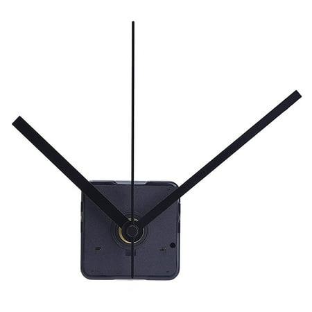 Silent Clock Movement Kits for DIY Clock Replacement (Black Straight Clock (Best Nixie Clock Kit)