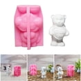 thumbnail image 2 of Bear Figurine Silicone for Soap Making Cement Gypsum Silicone for Art Craft, 2 of 8