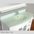 thumbnail image 5 of Elite 42" Single Modern Bathroom Vanity in White with White Glass Top without Mirror, 5 of 5