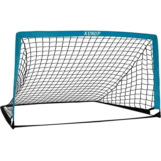 Portería de fútbol portátil plegable Kunup para niños de 9 x 5 pies