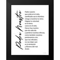 thumbnail image 2 of Seven Trees Design 15x18 Black Modern Framed Museum Art Print Titled - The Lords Prayer - Spanish, 2 of 5