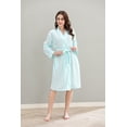 thumbnail image 5 of Richie House Women Robe Long Knit Bathrobe Soft Sleepwear Ladies Loungewear S-3XL RHW4009, 5 of 7