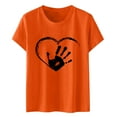 thumbnail image 1 of Rovga Hauts pour Filles 12-13 Ans Manches Courtes T-Shirt Imprimé Journée de l'Unité pour Enfants T-Shirt Graphique Dessin Animé Col Rond Fille Adorable Gris, 1 of 5