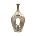 thumbnail image 6 of Decorative Open Cut Ceramic Vase for Living Room Decor - Ideal Home Decor Accents for Bedroom, Office Desk, and Table Centerpiece - Modern Flower Vase for Shelf and House - 19", Gold & Metallic, 6 of 12