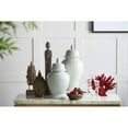 thumbnail image 5 of CC Home Furnishings Medium Porcelain Lidded Ginger Jar - 17" - White, 5 of 6