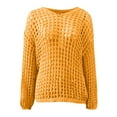 thumbnail image 6 of EDFBUYKRS Women's Plus Size V-Neck Tee with Long Sleeves, Sizes L, 6 of 6