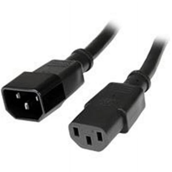 6 ft. Monitor IEC320 Power Extension Cord Male to Female