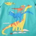 thumbnail image 2 of KAWELL Toddler Boys Summer Dinosaur Pattern T-Shirts Short Sleeve Top Size 2-7T, 2 of 6