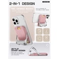 thumbnail image 4 of SUPCASE for MagSafe Wallet with Stand, Magnetic Wallet for Men Women, [Hold 6 Cards] [RFID Blocking] [Strong Magnetic Lock] Phone Stand Card Holder for Apple iPhone 16/15/14/13/12 Series, Blush Pink, 4 of 10
