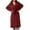 Red, variant on Women's Long Oversized Trench Coat Notch Lapel Double-Breasted Jacket with Pockets & Belted, Casual Outerwear for Fall and Winter