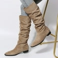 thumbnail image 2 of Guttear Women's Knee High Boots Tall Slouch Boots with Inside Zipper, 2 of 9