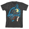 thumbnail image 1 of DC Comics Batman Action Shot Kids Heather Charcoal T-Shirt, 1 of 2