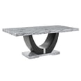 thumbnail image 4 of New Classic Furniture Lyra 5-Piece Wood Dining Table Set in Gray, 4 of 14