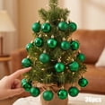 thumbnail image 2 of Neoargh 36 Pack 1.18‑Inch Hanging Christmas Baubles Set, Plastic Ornaments for Xmas Tree Decor, Army Green, 2 of 6