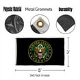 thumbnail image 3 of Army Veteran Emblem Flags 3x5 Outdoor Double Sided- US Armed Force Green Crest Military Flag Banner with 2 Brass Grommets for Outside Outdoor Garage Wall, 3 of 7