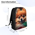 thumbnail image 4 of Fotbe Colorful Leaf Chihuahua Travel Laptop Backpack, Business Slim Sturdy Laptops Backpack, Water Resistant College School Computer Bag Gift for Men & Women Fits 15.6 Inch Notebook, 4 of 8