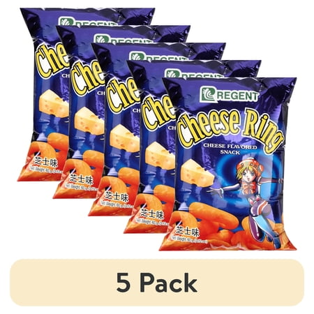 (5 pack) Regent Cheese Ring Snacks, 60 Gram