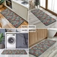 thumbnail image 6 of Gray Flower Skull Pattern Kitchen Rug Mat,Kitchen Runner Rugs Non Skid Washable,Decorative Kitchen Floor Mats for Kitchen,Sink,Laundry,17"x47.2", 6 of 7