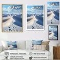thumbnail image 4 of Designart "Winter Solitude Snowy Desert" Landscape & Nature Floater Framed Wall Art Print, 4 of 7