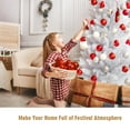 thumbnail image 6 of Gymax 5 FT Artificial Pencil Christmas Tree Leafy Unlit Slim Xmas Tree White, 6 of 10