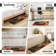 thumbnail image 6 of Xecao Haystack Meditating Cat Patten Kitchen Rugs and Mats Sets,2 Pieces Non-Slip Washable Rugs, Kitchen Mat for Floor,Suit for Kitchen Decor and Accessories, 6 of 6