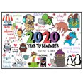 thumbnail image 1 of TFixol 1000Pcs Puzzle 2020/2021 Commemorative DIY Puzzle Home Parent-children Interactive Toy Gift, 1 of 7