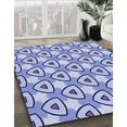 thumbnail image 3 of Ahgly Company Machine Washable Indoor Square Transitional Slate Blue Area Rugs, 8' Square, 3 of 7