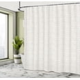 thumbnail image 5 of Ambesonne Abstract Shower Curtain, Spiraling Waving Shapes, 69"Wx75"L, Pale Tan White, 5 of 5