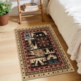 thumbnail image 3 of MJIAexp 2'x3' Area Rug Washable Entry Door Rug, Vintage Western Bear Deer Decor Indoor Carpet Rugs, Non Slip Soft Low Pile Area Carpet for Entryway Bedroom Festive Decor, 3 of 6