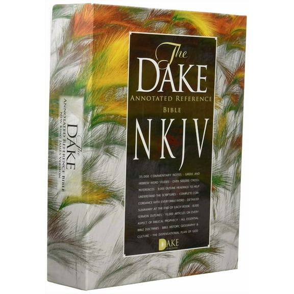 Dake NKJV Black Bonded Leather, (Hardcover)