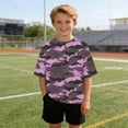 thumbnail image 6 of WRKEKC Summer Boys T Shirts Camo Print Loose Fit Round Neck Short Sleeve Casual Streetwear for 5-15 Years, 6 of 9